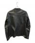 JACKROSE (ジャックローズ) ラムレザージャケット ブラック サイズ:3：8000円