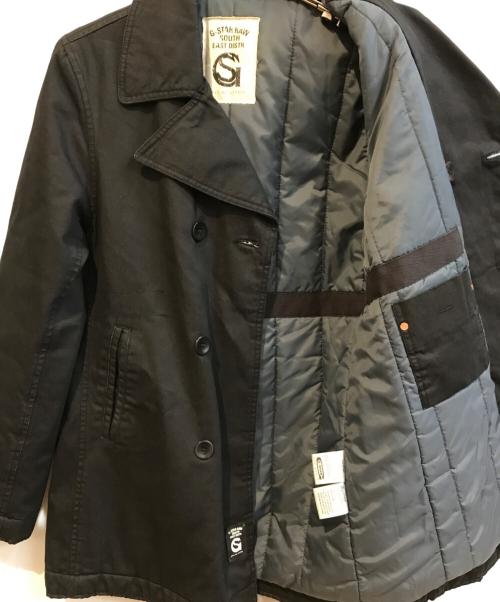G-STAR RAW（ジースターロゥ）G-STAR RAW (ジースターロゥ) 中綿Pコート ブラック サイズ:Mの古着・服飾アイテム