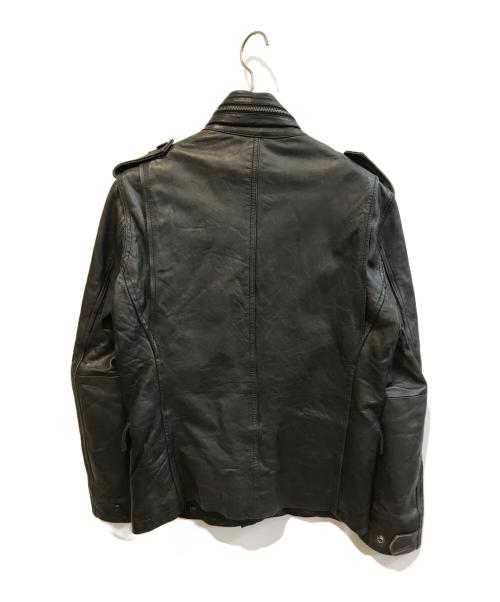 harriss（ハリス）Harriss (ハリス) Ｍ65調レザージャケット ブラック サイズ:Mの古着・服飾アイテム