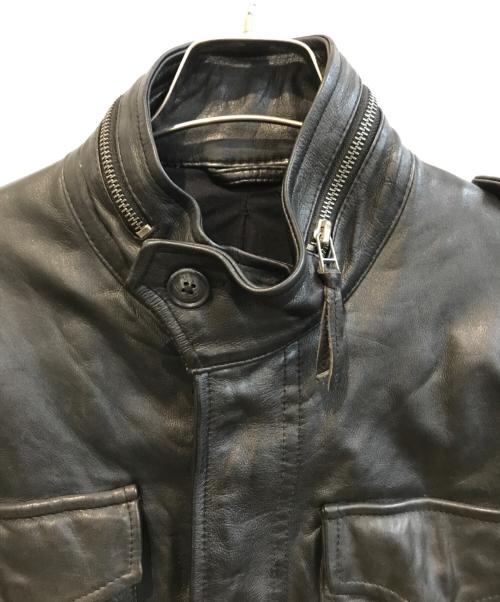 harriss（ハリス）Harriss (ハリス) Ｍ65調レザージャケット ブラック サイズ:Mの古着・服飾アイテム