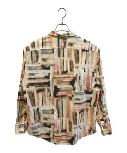 Paul Smith COLLECTION（ポールスミス コレクション）Paul Smith COLLECTION (ポールスミス コレクション) ブックブラープリントシャツ　224376 309 ベージュ サイズ:XLの古着・服飾アイテム