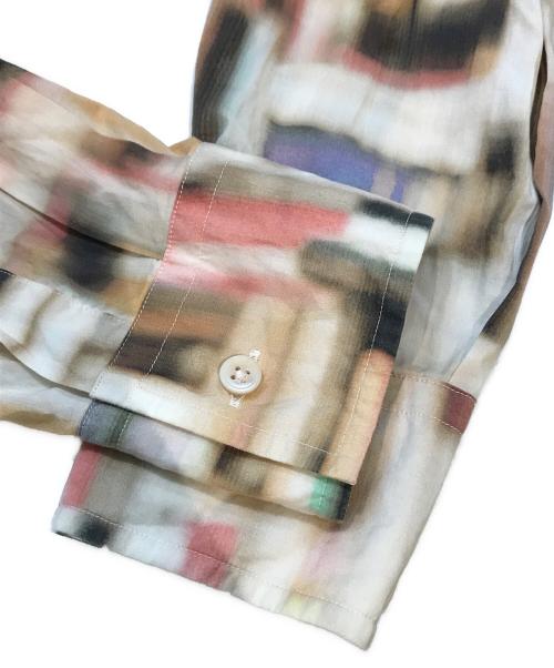 Paul Smith COLLECTION（ポールスミス コレクション）Paul Smith COLLECTION (ポールスミス コレクション) ブックブラープリントシャツ　224376 309 ベージュ サイズ:XLの古着・服飾アイテム