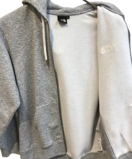 THE NORTH FACE（ザ ノース フェイス）THE NORTH FACE (ザ ノース フェイス) Square Logo Full Zip　NT62232 グレー サイズ:Lの古着・服飾アイテム