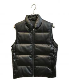 JOURNAL STANDARD（ジャーナルスタンダード）の古着「レザーダウンベスト」｜ブラック