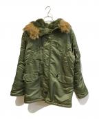 ALPHAアルファ）の古着「N-3Bタイプコート」｜グリーン