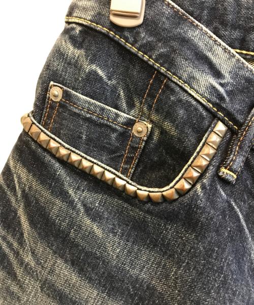Hysteric Glamour（ヒステリックグラマー）Hysteric Glamour (ヒステリックグラマー) スタッズデニムパンツ インディゴ サイズ:W30の古着・服飾アイテム