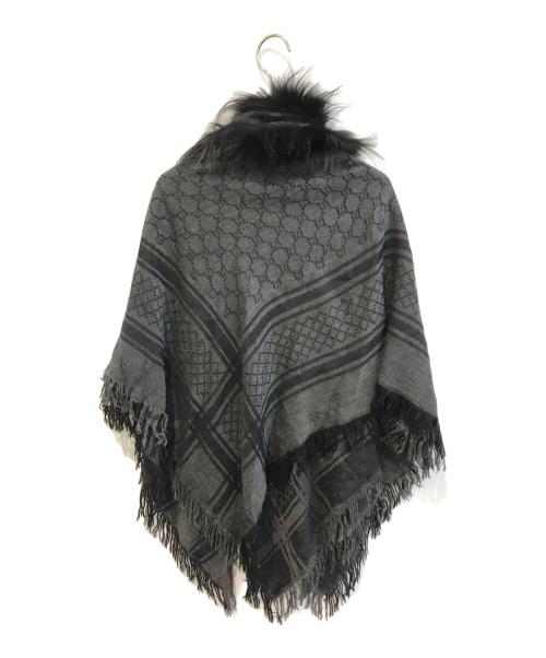 GUCCI（グッチ）GUCCI (グッチ) フォックスファーストール ブラックの古着・服飾アイテム