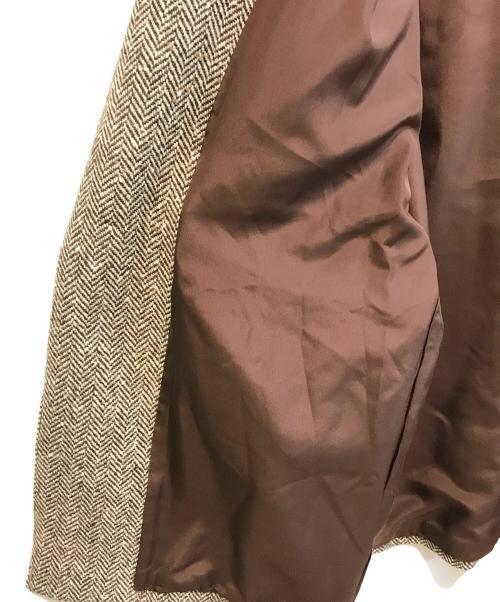 MADISON BLUE（マディソンブルー）MADISON BLUE (マディソンブルー) ウール×ナイロンヘリンボーンチェスターコート ベージュ サイズ:00の古着・服飾アイテム