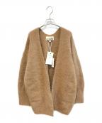 UNFILアンフィル）の古着「stretch superkid mohair cardigan　WFFL-UW133」｜ブラウン