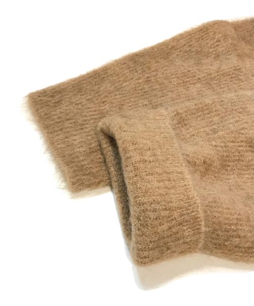 UNFIL（アンフィル）unfil (アンフィル) stretch superkid mohair cardigan　WFFL-UW133 ブラウン サイズ:1の古着・服飾アイテム