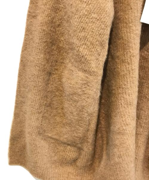 UNFIL（アンフィル）unfil (アンフィル) stretch superkid mohair cardigan　WFFL-UW133 ブラウン サイズ:1の古着・服飾アイテム