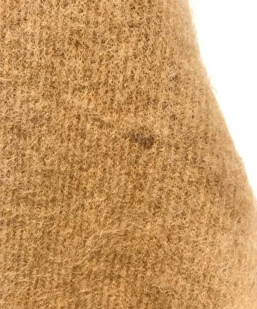 UNFIL（アンフィル）unfil (アンフィル) stretch superkid mohair cardigan　WFFL-UW133 ブラウン サイズ:1の古着・服飾アイテム