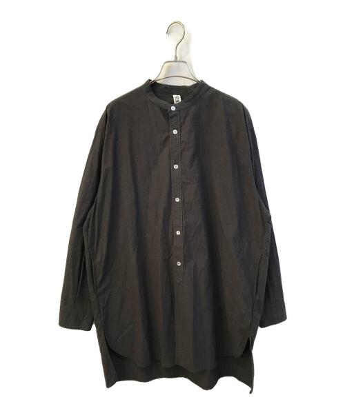 vent blanc+（ヴァンブラン）VENT BLANC+ (ヴァンブラン) タイプライターワッシャーオーバーシャツ ブラック サイズ:Freeの古着・服飾アイテム