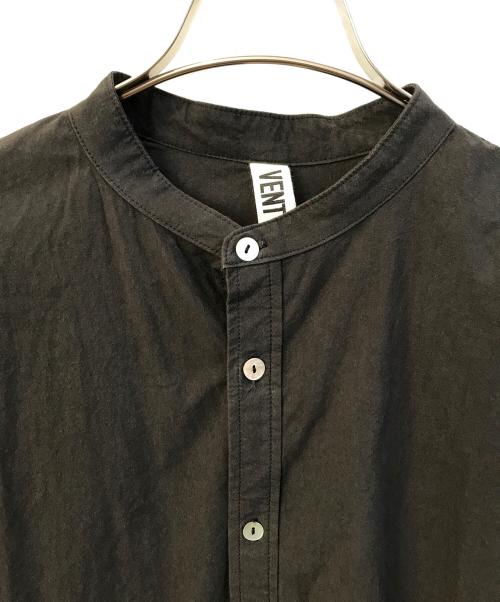 vent blanc+（ヴァンブラン）VENT BLANC+ (ヴァンブラン) タイプライターワッシャーオーバーシャツ ブラック サイズ:Freeの古着・服飾アイテム