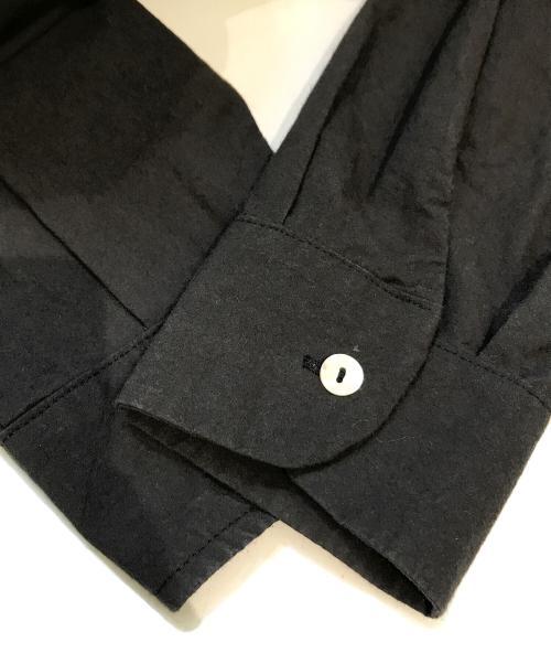 vent blanc+（ヴァンブラン）VENT BLANC+ (ヴァンブラン) タイプライターワッシャーオーバーシャツ ブラック サイズ:Freeの古着・服飾アイテム