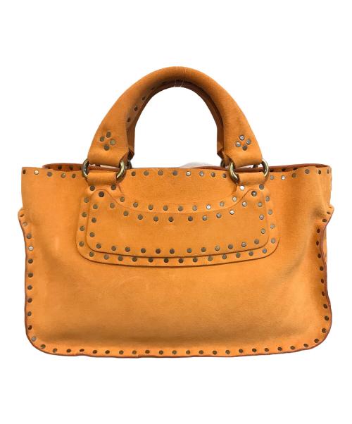 CELINE（セリーヌ）CELINE (セリーヌ) スタッズハンドバッグ ベージュの古着・服飾アイテム