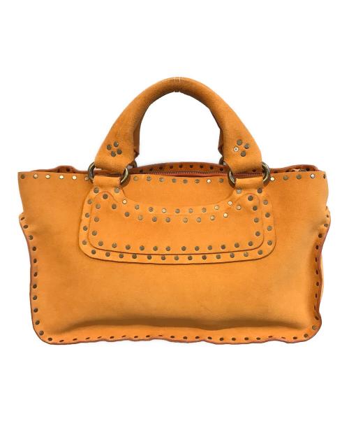 CELINE（セリーヌ）CELINE (セリーヌ) スタッズハンドバッグ ベージュの古着・服飾アイテム