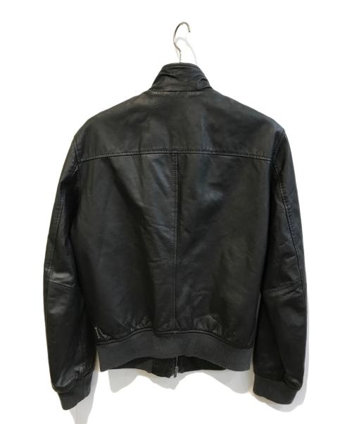 ARMANI JEANS（アルマーニジーンズ）ARMANI JEANS (アルマーニジーンズ) レザージャケット ブラック サイズ:US Sの古着・服飾アイテム