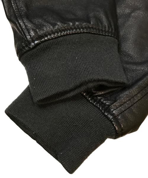 ARMANI JEANS（アルマーニジーンズ）ARMANI JEANS (アルマーニジーンズ) レザージャケット ブラック サイズ:US Sの古着・服飾アイテム