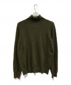 NUMBER (N)INEナンバーナイン）の古着「カシミヤタートルニット」｜オリーブ