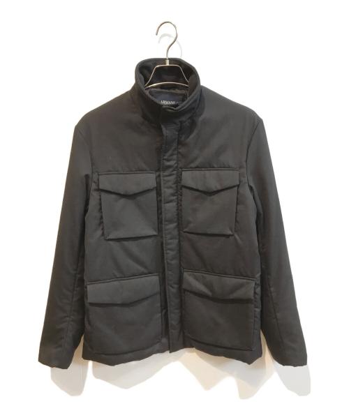 ARMANI JEANS（アルマーニジーンズ）ARMANI JEANS (アルマーニジーンズ) M65調中綿ジャケット ブラック サイズ:Mの古着・服飾アイテム