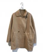 SLOBE IENAスローブ イエナ）の古着「souple wool ダブルフェイスミドルコート」｜ベージュ