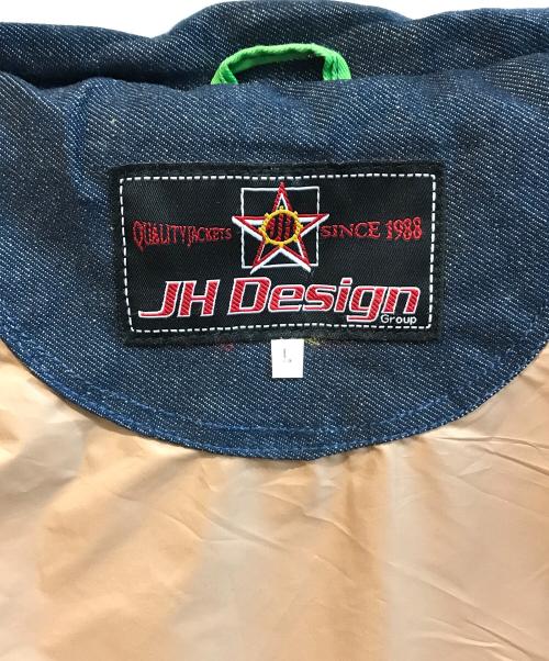 JH Design（ジェイエイチデザイン）jh design (ジェイエイチデザイン) レーシングデニムジャケット ブラック サイズ:Lの古着・服飾アイテム