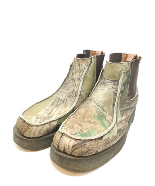 GEORGE COX（ジョージコックス）GEORGE COX (ジョージコックス) サイドゴアブーツ カーキ サイズ:11の古着・服飾アイテム
