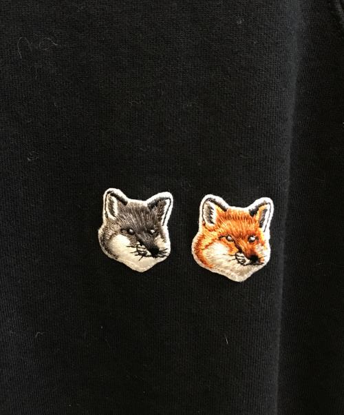 maison kitsune（メゾンキツネ）MAISON KITSUNE (メゾンキツネ) ロゴスウェット　GU00343KM0001 ブラック サイズ:Sの古着・服飾アイテム