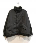 19SOナインティーンエスオー）の古着「中綿ナイロンジャケット　袖口ヨゴレ有」｜ブラック