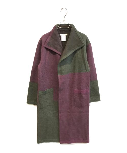 iines（イネス）IINES (イネス) ロングカーディガン パープル サイズ:1の古着・服飾アイテム