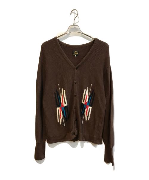 Needles（ニードルズ）Needles (ニードルズ) V Neck Cardigan -Chimayo- 	0T268 ブラウン サイズ:Mの古着・服飾アイテム