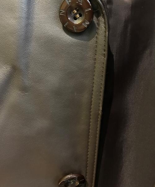 BALMAIN（バルマン）BALMAIN (バルマン) ラムレザーコート ブラウン サイズ:Mの古着・服飾アイテム