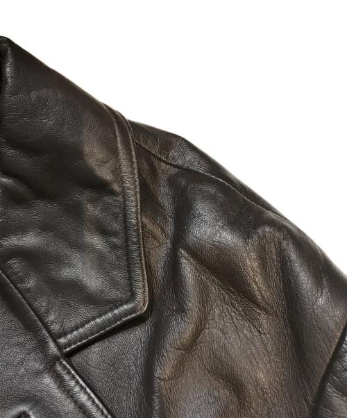 BALMAIN（バルマン）BALMAIN (バルマン) ラムレザーコート ブラウン サイズ:Mの古着・服飾アイテム