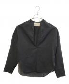 TODAYFULトゥデイフル）の古着「Slub Slit Shirts」｜ブラック