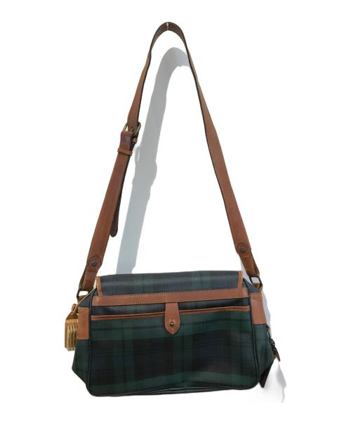 POLO RALPH LAUREN（ポロ・ラルフローレン）POLO RALPH LAUREN (ポロ・ラルフローレン) ブラックウォッチショルダーバッグ グリーンの古着・服飾アイテム