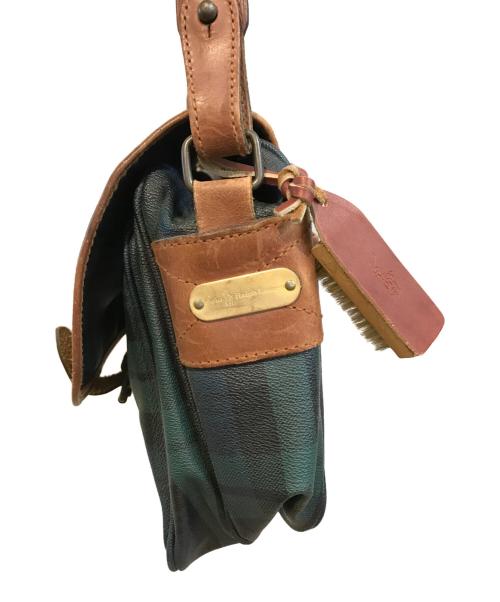 POLO RALPH LAUREN（ポロ・ラルフローレン）POLO RALPH LAUREN (ポロ・ラルフローレン) ブラックウォッチショルダーバッグ グリーンの古着・服飾アイテム