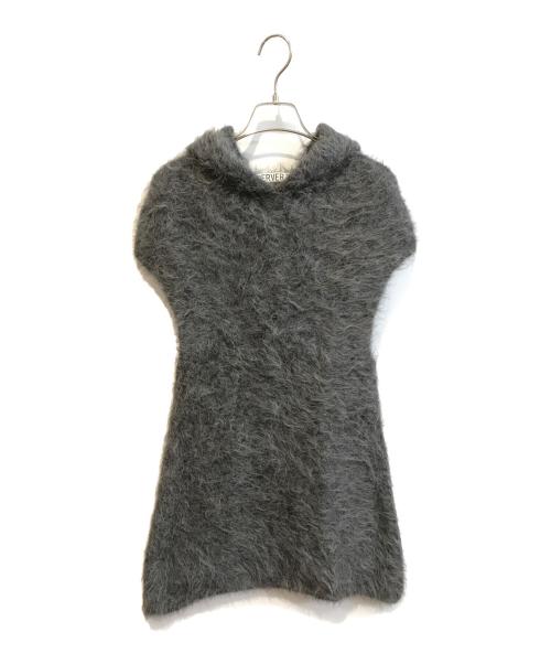PERVERZE（パーバーズ）PERVERZE (パーバーズ) Hairy Alpaca Knit Mini Dress グレー サイズ:FREEの古着・服飾アイテム