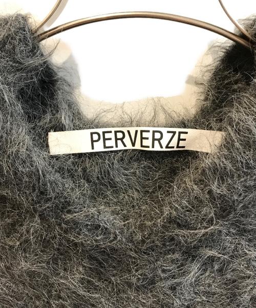 PERVERZE（パーバーズ）PERVERZE (パーバーズ) Hairy Alpaca Knit Mini Dress グレー サイズ:FREEの古着・服飾アイテム