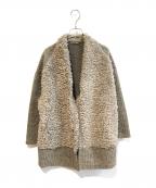 JOURNAL STANDARD relumeジャーナルスタンダード レリューム）の古着「スライバーニットファーカーディガン」｜ベージュ