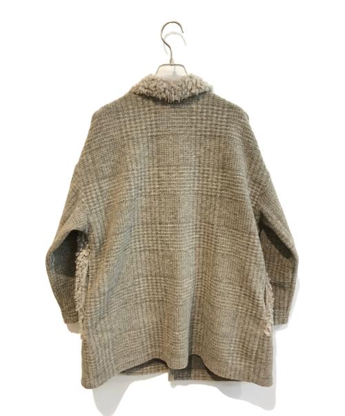 JOURNAL STANDARD relume（ジャーナルスタンダード レリューム）JOURNAL STANDARD relume (ジャーナルスタンダード レリューム) スライバーニットファーカーディガン ベージュ サイズ:Freeの古着・服飾アイテム