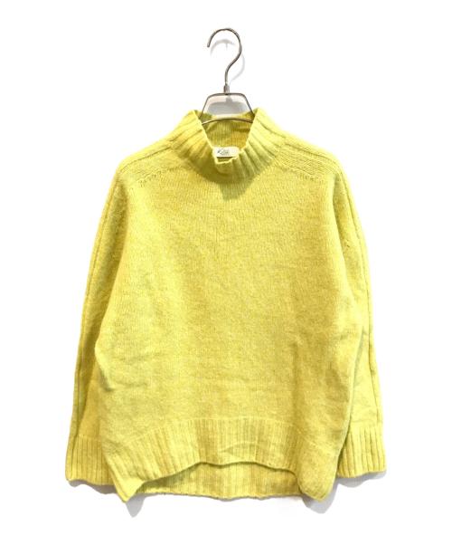 TOMORROW LAND（トゥモローランド）TOMORROW LAND (トゥモローランド) ウールカシミヤニットプルオーバー イエロー サイズ:Sの古着・服飾アイテム