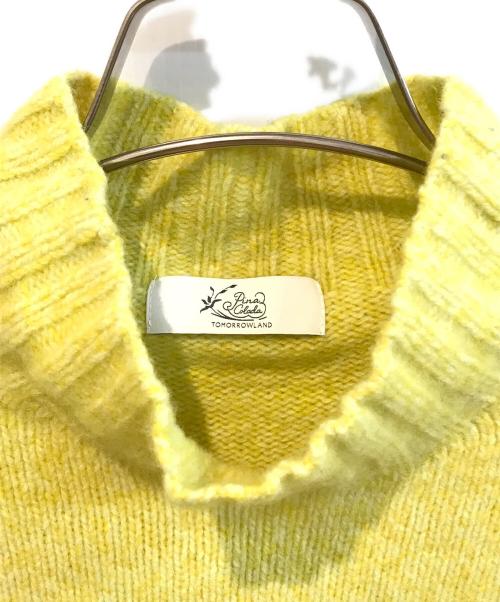TOMORROW LAND（トゥモローランド）TOMORROW LAND (トゥモローランド) ウールカシミヤニットプルオーバー イエロー サイズ:Sの古着・服飾アイテム