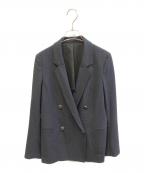 BACCAバッカ）の古着「シアサッカー ダブルジャケット　35-07-11-07701」｜ネイビー