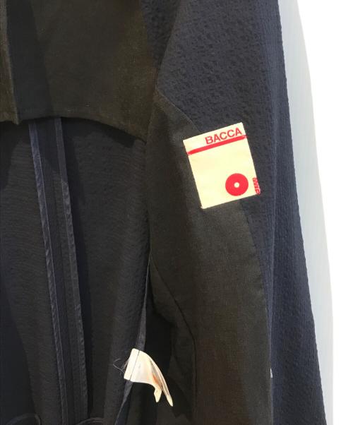 BACCA（バッカ）BACCA (バッカ) シアサッカー ダブルジャケット　35-07-11-07701 ネイビー サイズ:36の古着・服飾アイテム