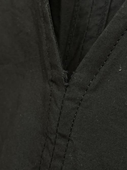 GANNI（ガニー）GANNI (ガニー) Cotton Poplin V-Neck Long Dress ブラック サイズ:Ｓの古着・服飾アイテム