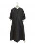 Ganni（ガニー）の古着「Cotton Poplin V-Neck Long Dress」｜ブラック