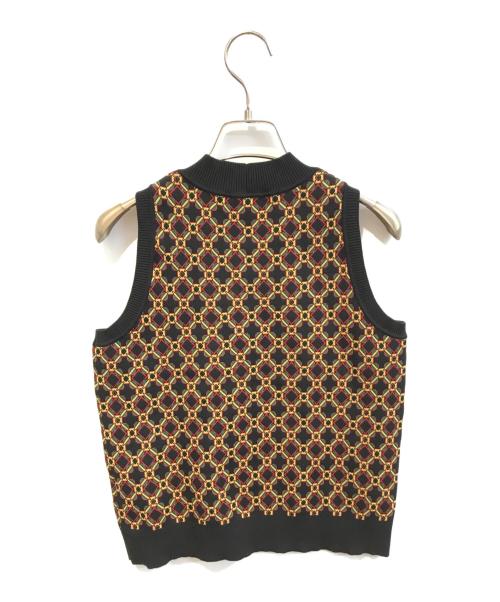 CABAN（キャバン）CABaN (キャバン) クロスタイルジャカード アメリカンスリーブプルオーバー 39-02-41-02012 ブラック サイズ:freeの古着・服飾アイテム