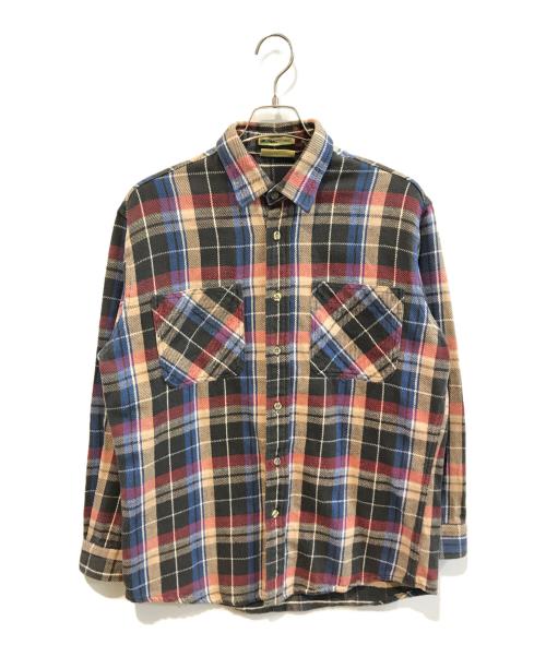 ST JOHN'S BAY（セントジョンズベイ）ST JOHN'S BAY (セントジョンズベイ) チェックネルシャツ ブラック サイズ:Lの古着・服飾アイテム