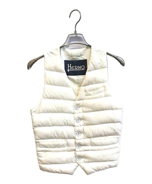 HERNO（ヘルノ）HERNO (ヘルノ) ベスト　23713 アイボリー サイズ:44の古着・服飾アイテム